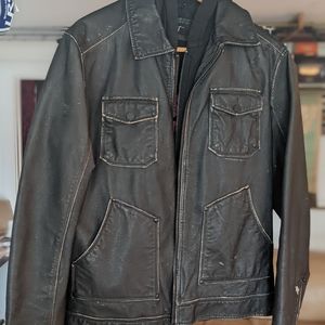 Black Rivet Leather Jacket